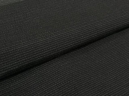 平和屋着物▽長羽織　スリーシーズン　春夏秋　塵除け　黒地　正絹　逸品　AABL6771jh