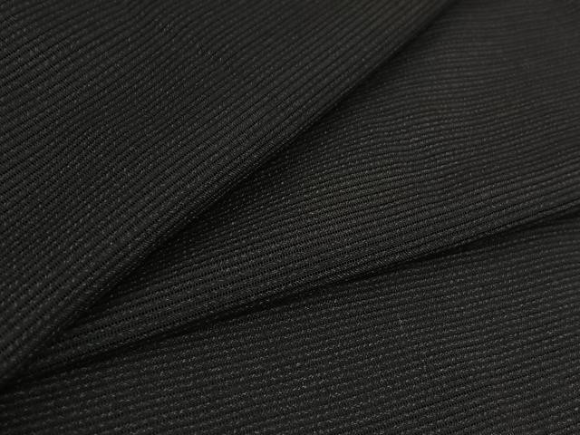 平和屋着物▽長羽織　スリーシーズン　春夏秋　塵除け　黒地　正絹　逸品　AABL6771jh