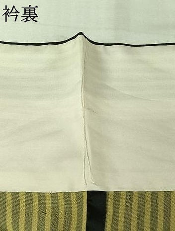 平和屋着物▽上質な小紋　単衣　縞　正絹　逸品　AABL6776jh