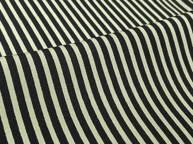 平和屋着物▽上質な小紋　単衣　縞　正絹　逸品　AABL6776jh