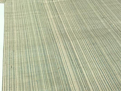 平和屋着物▽上質な紬 　単衣　縞 　正絹　逸品　未使用　AABL6778jh