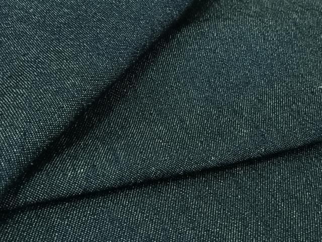 平和屋着物▽デニム着物　単衣　霞文　綿　AABL6782jh