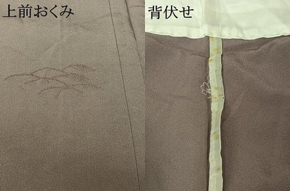 平和屋着物▽無地絵羽訪問着　単衣　中国三大刺繍　相良刺繍　総刺繍　芝花文　薄色　正絹　逸品　AABL6784jh