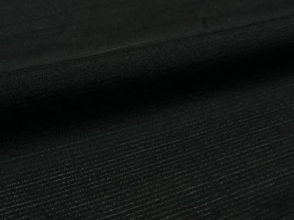 平和屋着物▽長羽織　スリーシーズン　春夏秋　塵除け　黒地　正絹　逸品　AABL6791jh