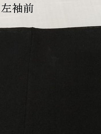 平和屋着物▽羽織　スリーシーズン　春夏秋　塵除け　幾何学文様　黒地　正絹　逸品　AABL6796jh
