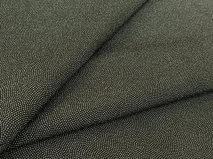 平和屋着物▽江戸小紋　単衣　鮫小紋柄　黒地　正絹　逸品　AABL6798jh