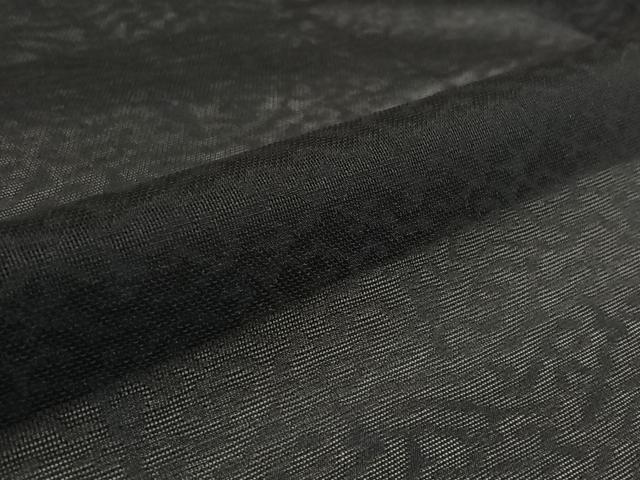 平和屋着物▽羽織　スリーシーズン　春夏秋　塵除け　霞文　黒地　洗える着物　AABL6801jh