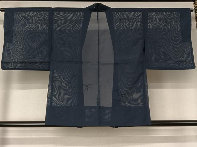 平和屋着物▽羽織　スリーシーズン　春夏秋　塵除け　草葉文　洗える着物　AABL6807jh