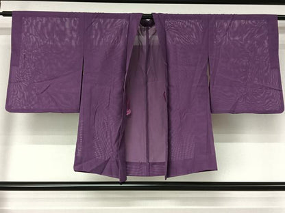 平和屋着物▽羽織　スリーシーズン　春夏秋　塵除け　江戸紫色　洗える着物　AABL6812jh