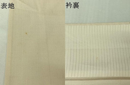 平和屋着物▽上質な小紋　単衣　紬地　色紙文　正絹　逸品　AABL6822jh