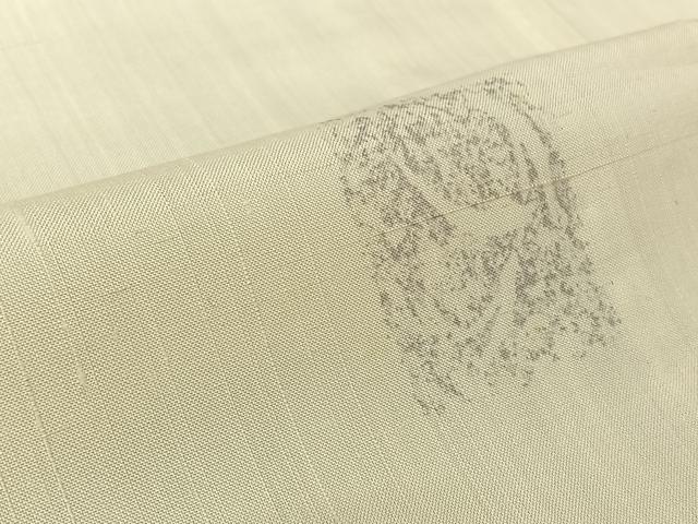 平和屋着物▽上質な小紋　単衣　紬地　色紙文　正絹　逸品　AABL6822jh