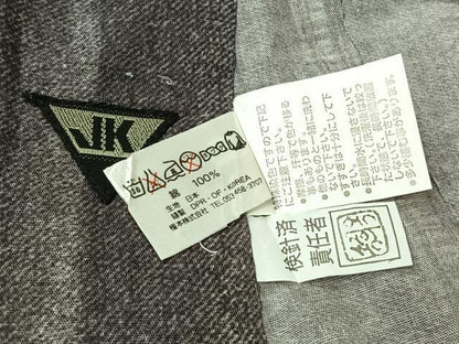 平和屋着物▽男性　ファッションデザイナー　コシノジュンコ　小紋　単衣　デニム風　綿　AABL6835jh
