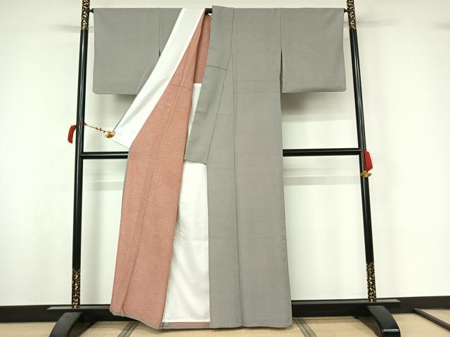 平和屋着物▽江戸小紋　単衣　鮫小紋柄　洗える着物　AABL6836jh