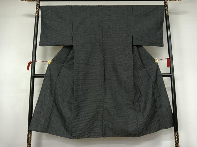 平和屋着物▽男性　小紋　単衣　総詰め　AABL6843jh