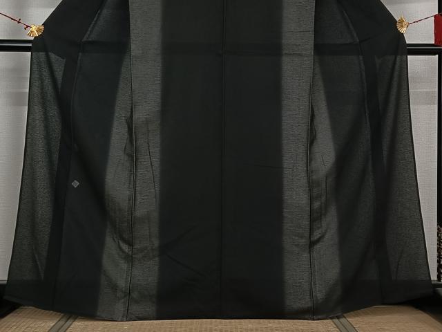 平和屋着物▽訪問着　無双　紗袷　紗×絽　幾何学文様　銀彩　正絹　逸品　AABL6852jh