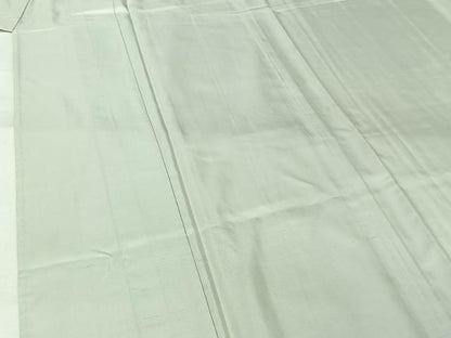 平和屋着物▽本場大島紬　単衣　京呉服　おか善　白磁色　正絹　逸品　AABL6855jh
