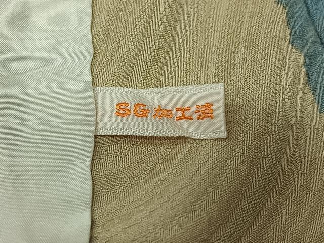 平和屋着物▽上質な小紋　単衣　間道　正絹　逸品　AABL6858jh