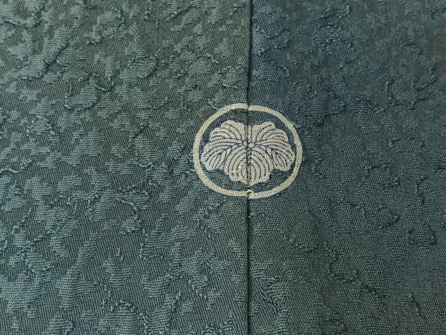 平和屋着物▽上質な小紋　単衣　作家物　霞文　正絹　逸品　AABL6867jh