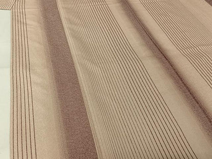平和屋着物▽お召　単衣　縞　正絹　逸品　AABL6869jh