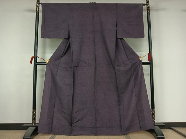 平和屋着物▽小紋　単衣　霞文　未使用　AABL6872jh