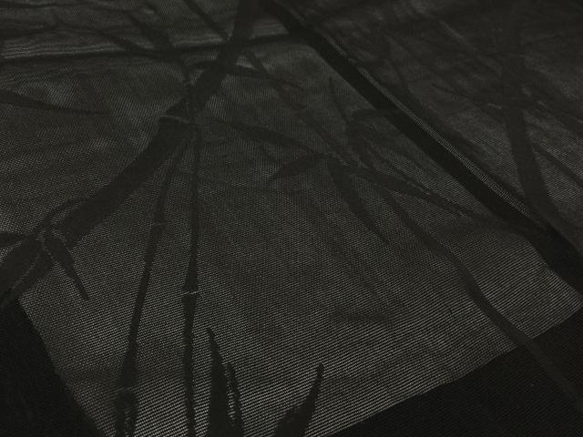 平和屋着物▽羽織　スリーシーズン　春夏秋　塵除け　笹竹文　正絹　逸品　AABL6901jh