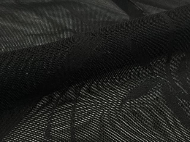 平和屋着物▽羽織　スリーシーズン　春夏秋　塵除け　笹竹文　正絹　逸品　AABL6901jh