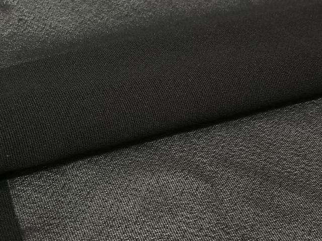 平和屋着物▽羽織　スリーシーズン　春夏秋　塵除け　黒地　正絹　逸品　AABL6903jh