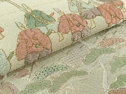 平和屋着物▽訪問着　単衣　中国三大刺繍　スワトウ刺繍　汕頭刺繍　総刺繍　人物風景花文　暈し染め　金糸　正絹　逸品　AABL6906jh