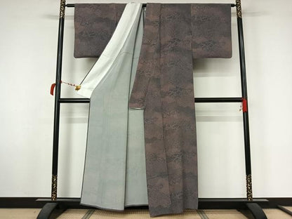平和屋着物▽江戸小紋　単衣　寄せ小紋柄　正絹　逸品　AABL6909jh