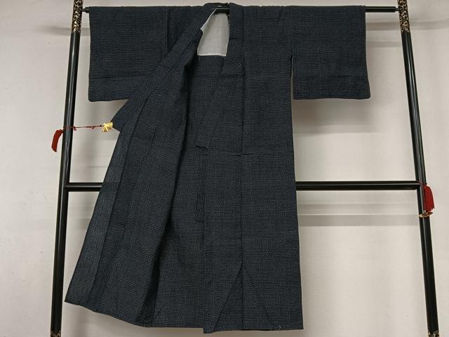 平和屋着物▽小紋　単衣　幾何学文様　AABL6912jh
