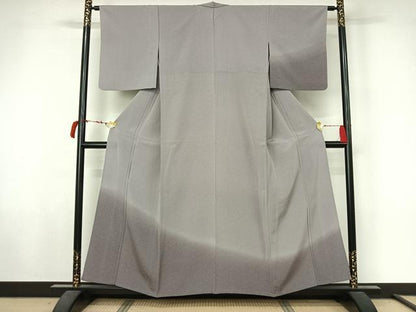 平和屋着物▽訪問着　江戸小紋　単衣　霞文　暈し染め　正絹　逸品　AABL6926jh