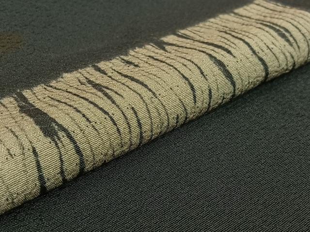 平和屋着物▽上質な小紋　単衣　成り物　正絹　逸品　AABL6931jh