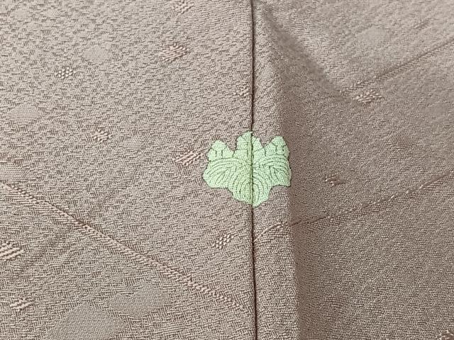平和屋着物▽上質な色無地　単衣　流水箔散らし地紋　淡紅藤色　正絹　逸品　AABL6934jh