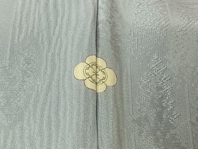 平和屋着物▽上質な色無地　単衣　樹林地紋　淡藤色　正絹　逸品　AABL6941jh