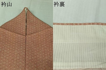 平和屋着物▽訪問着　江戸小紋　単衣　霞文　正絹　逸品　AABL6953jh