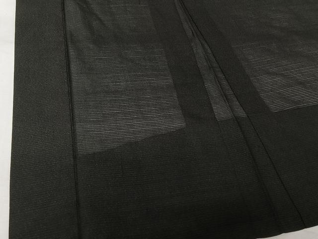 平和屋着物▽男性　長羽織　スリーシーズン　春夏秋　塵除け　黒地　正絹　逸品　AABL6964jh