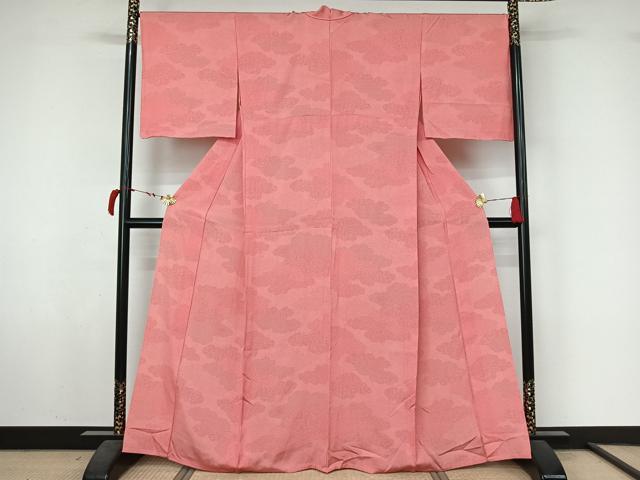 平和屋着物▽江戸小紋　単衣　雲取り吉祥文　正絹　逸品　AABL6966jh