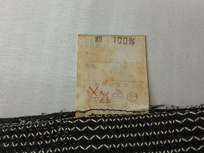 平和屋着物▽道行コート　スリーシーズン　春夏秋　塵除け　横段文　正絹　逸品　AABL6972jh