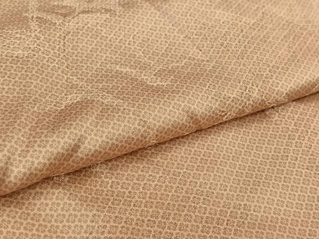 平和屋着物▽上質な小紋　単衣　草花文　正絹　逸品　AABL6976jh