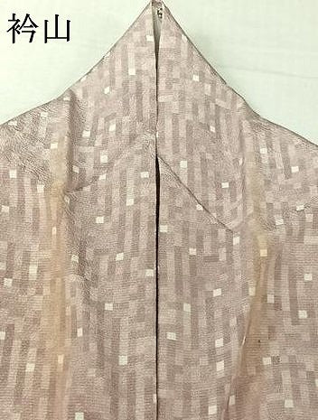 平和屋着物▽上質な小紋　単衣　霞文　正絹　逸品　AABL6978jh