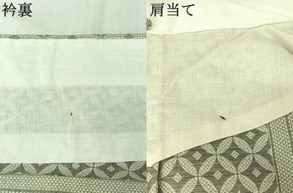 平和屋着物▽小紋　単衣　七宝間道　AABL6988jh