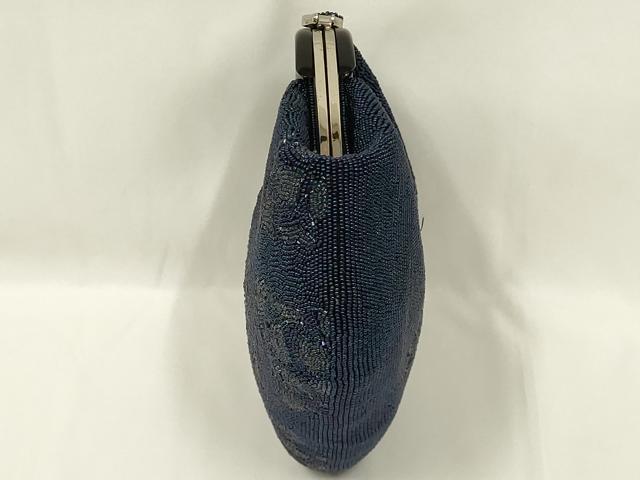 平和屋着物●和装小物　和装バッグ　ハンドバッグ　ビーズバッグ　花菱　逸品　AABL7004ay