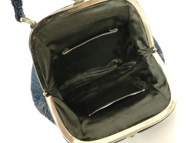 平和屋着物●和装小物　和装バッグ　ハンドバッグ　ビーズバッグ　花菱　逸品　AABL7004ay