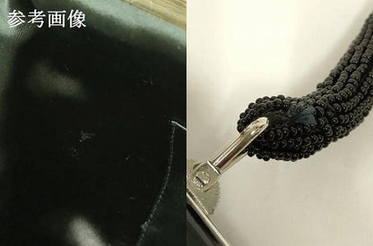 平和屋着物●和装小物　和装バッグ　ハンドバッグ　ビーズバッグ　幾何学花文　逸品　AABL7005ay