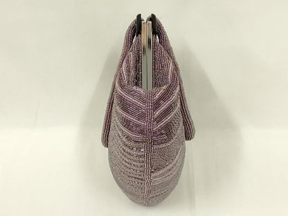 平和屋着物●和装小物　和装バッグ　ハンドバッグ　ビーズバッグ　幾何学模様　逸品　AABL7013ay