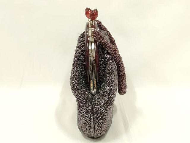 平和屋着物●和装小物　和装バッグ　ハンドバッグ　ビーズバッグ　花柄　逸品　AABL7014ay