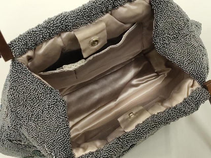平和屋着物●和装小物　和装バッグ　ハンドバッグ　ビーズバッグ　花柄　逸品　AABL7048ay