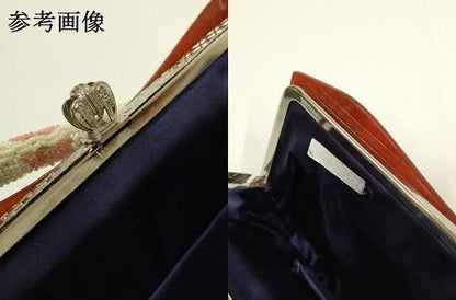 平和屋着物●和装小物　和装バッグ　ハンドバッグ　ビーズバッグ　風景文　逸品　AABL7057ay