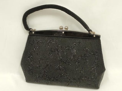 平和屋着物●和装小物　和装バッグ　ハンドバッグ　ビーズバッグ　蔦草　逸品　AABL7059ay