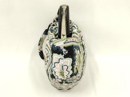平和屋着物●和装小物　和装バッグ　ハンドバッグ　ビーズバッグ　更紗花文　逸品　AABL7064ay